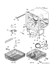 02 - Body Parts parts for Ge Dishwasher HDA3740G02SA from AppliancePartsPros.com