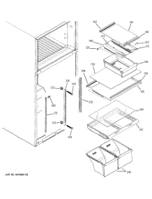 06 - Fresh Food Shelves parts for Ge Refrigerator HTS18ICSVLBB from AppliancePartsPros.com