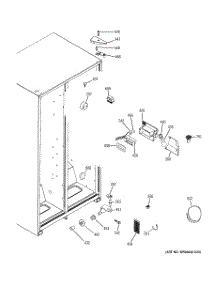 06 - Fresh Food Section parts for Ge Refrigerator A4425GDTABB from AppliancePartsPros.com