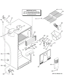 03 - Freezer Section parts for Ge Refrigerator HTS18BCPVLWW from AppliancePartsPros.com