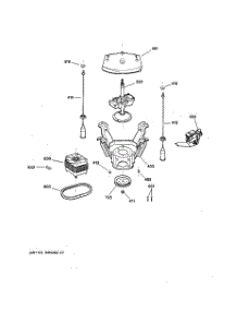 04 - Suspension, Pump & Drive Components parts for Ge Washer VVSR1030F0WO from AppliancePartsPros.com