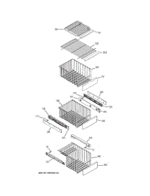 06 - Freezer Shelves parts for Ge Refrigerator PSF26NGTBWW from AppliancePartsPros.com