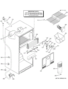 03 - Freezer Section parts for Ge Refrigerator HTS18ICSWRCC from AppliancePartsPros.com