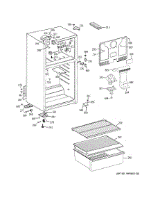 02 - Cabinet parts for Ge Refrigerator HTR16ABSALCC from AppliancePartsPros.com