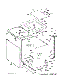 02 - Cabinet, Cover & Front Panel parts for Ge Washer VVSR1070DDWW from AppliancePartsPros.com