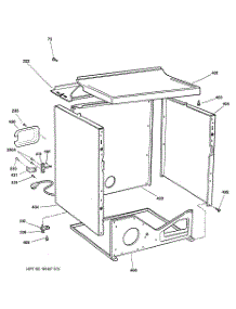 03 - Cabinet parts for Ge Dryer NWXR483EG0WW from AppliancePartsPros.com