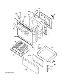 03 - Door & Drawer Parts parts for Ge Range RB740BH3CT from AppliancePartsPros.com