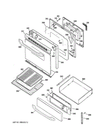 03 - Door & Drawer Parts parts for Ge Range RB800SJ3SA from AppliancePartsPros.com