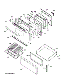 03 - Door & Drawer Parts parts for Ge Range RB798BC3BB from AppliancePartsPros.com
