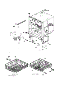 02 - Body Parts parts for Ge Dishwasher HDA2000G04BB from AppliancePartsPros.com