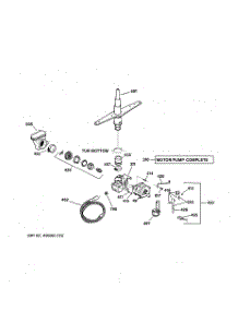 03 - Motor-Pump Mechanism parts for Ge Dishwasher HDA2000G04WW from AppliancePartsPros.com
