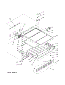02 - Cabinet & Shelves parts for Ge Wine Cooler ZDBT240PABS from AppliancePartsPros.com