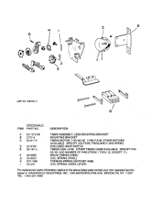 08 - Timer Assembly parts for Ge Dryer DDC4500SJM from AppliancePartsPros.com