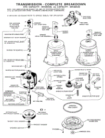 05 - Transmission-Complete Breakdown parts for Ge Washer WLW3700BAL from AppliancePartsPros.com
