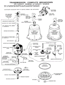 03 - Transmission-Complete Breakdown parts for Ge Washer WLW2330BAL from AppliancePartsPros.com