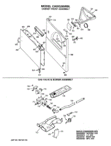 04 - Cabinet Front Assembly parts for Ge Dryer CADG265RBL from AppliancePartsPros.com