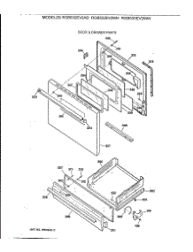 04 - Door & Drawer Parts parts for Ge Range RGB532EV2WH from AppliancePartsPros.com