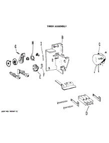 05 - Timer Assembly parts for Ge Dryer DDC6000MBL from AppliancePartsPros.com