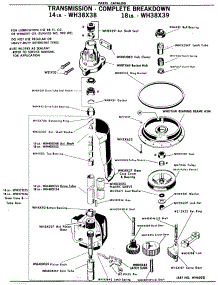 05 - Transmission - Complete Breakdown parts for Ge Washer WWA8340VCL from AppliancePartsPros.com