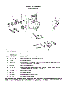 05 - Timer Assembly parts for Ge Dryer DDC6000FAL from AppliancePartsPros.com