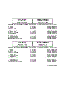 03 - Replacement Parts List parts for Ge Refrigerator HSS25IFMACC from AppliancePartsPros.com