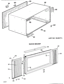 02 - Quick Mount parts for Ge Air Conditioner AJP08AAS1 from AppliancePartsPros.com