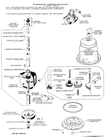 04 - Transmission - Complete Breakdown parts for Ge Washer WLW3300BBL from AppliancePartsPros.com