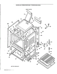 03 - Body Parts parts for Ge Range RGB535GEV2WH from AppliancePartsPros.com