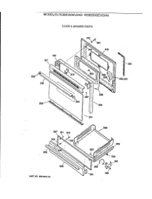 04 - Door & Drawer Parts parts for Ge Range RGB535GEV2WH from AppliancePartsPros.com