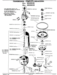 05 - Transmission - Complete Breakdown parts for Ge Washer WWA7060VCL from AppliancePartsPros.com