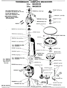 05 - Transmission - Complete Breakdown parts for Ge Washer WWA7079VCL from AppliancePartsPros.com
