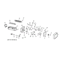05 - Icemaker Wr30x0303 parts for Ge Refrigerator MSG24GRXDWW from AppliancePartsPros.com