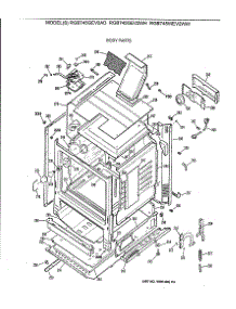 03 - Body Parts parts for Ge Range RGB745GEV2WH from AppliancePartsPros.com