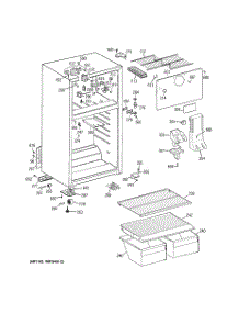 02 - Cabinet parts for Ge Refrigerator HTS18CBRERWW from AppliancePartsPros.com