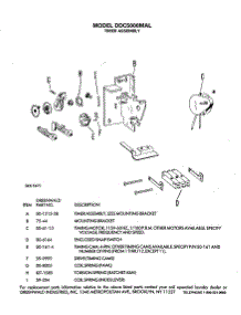 05 - Timer Assembly parts for Ge Dryer DDC5000MAL from AppliancePartsPros.com