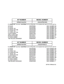03 - Replacement Parts List parts for Ge Refrigerator HSS22IFMDWW from AppliancePartsPros.com