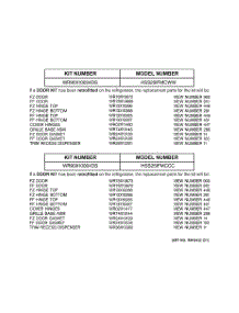 03 - Replacement Parts List parts for Ge Refrigerator HSS25IFMCWW from AppliancePartsPros.com