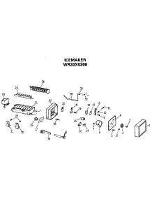 07 - Icemaker parts for Ge Refrigerator TBX18DASGRHA from AppliancePartsPros.com