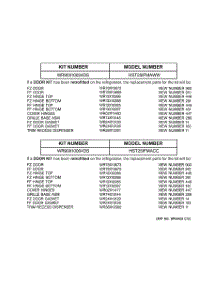 03 - Replacement Parts List parts for Ge Refrigerator HST25IFMACC from AppliancePartsPros.com