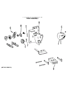 02 - Timer Assembly parts for Ge Dryer CADG265RAL from AppliancePartsPros.com