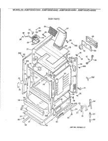 03 - Body Parts parts for Ge Range JGBP30AEV3AA from AppliancePartsPros.com
