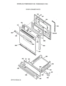 04 - Door & Drawer Parts parts for Ge Range RGB535GEV1WH from AppliancePartsPros.com