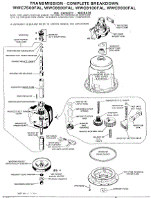06 - Transmission - Complete Breakdown parts for Ge Washer WWC9000FAL from AppliancePartsPros.com