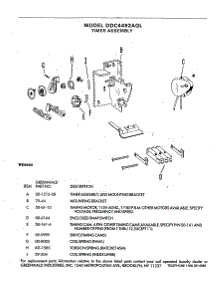 05 - Timer Assembly parts for Ge Dryer DDC4492AGL from AppliancePartsPros.com