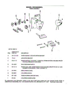 05 - Timer Assembly parts for Ge Dryer DDC6000MCL from AppliancePartsPros.com