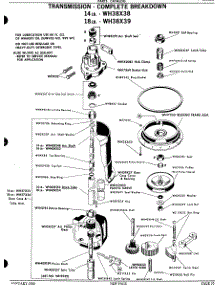 05 - Transmission - Complete Breakdown parts for Ge Washer WWA7070VCL from AppliancePartsPros.com