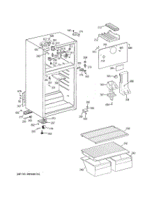 02 - Cabinet parts for Ge Refrigerator HTH15BBRFLCC from AppliancePartsPros.com