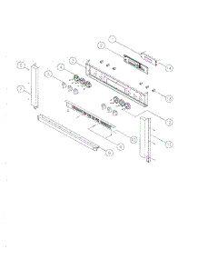 Top Frame Assembly Parts parts for Dacor Range ERD48 from AppliancePartsPros.com