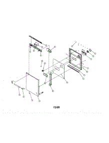 Door parts for Dacor Dishwasher EDW30 from AppliancePartsPros.com