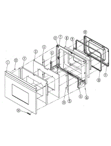 Door Assy parts for Dacor Wall Oven DO130 from AppliancePartsPros.com
